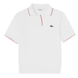 Áo Polo Nữ Lacoste Open Collar Short Sleeve Polo PF105E 54G 70V Màu Trắng Size 36