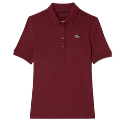 Áo Polo Nữ Lacoste PF5179 10 IV0 WS Stretch Short Golf Red Màu Đỏ Đô Size 34