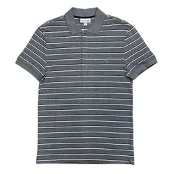Áo Polo Nữ Lacoste Shirt Taille Raye PH3150 00 LV2 Màu Xám Kẻ Size 2