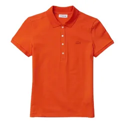 Áo Polo Nữ Lacoste Slim Fit PF5462 00 SJI Màu Cam Size 34