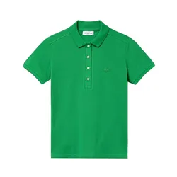 Áo Polo Nữ Lacoste Slim Fit Stretch PF5462J-99 Màu Xanh Green Size 34