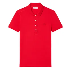 Áo Polo Nữ Lacoste Women's L.12.D Slim Fit Stretch Mini Piqué Polo PF5462 51 ZBG Màu Đỏ Size 34