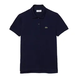 Áo Polo Nữ Lacoste Women's Polo Shirt Straight Cut Soft Piqué Material PF7839 10 166 Màu Xanh Navy Size 2