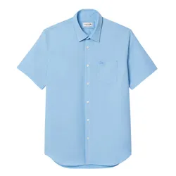 Áo Sơ Mi Cộc Tay Nam Lacoste Men's Regular Fit CH8528 HBP Màu Xanh Da Trời Size 39