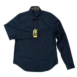 Áo Sơ Mi Dài Tay Nam Versace Jeans Couture Họa Tiết Màu Đen Size 37