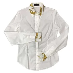 Áo Sơ Mi Dài TyaVersace Shirt Màu Trắng Size 36