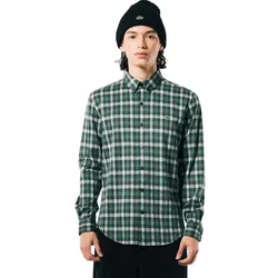 Áo Sơ Mi Nam Lacoste Men's Jacquard Plaid Shirt CH8406 YZP Màu Xanh Lá Size 38