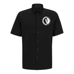 Áo Sơ Mi Nam Versace Jeans Couture Black Shirt 25374GA.2235.453.16995 Màu Đen Size 46