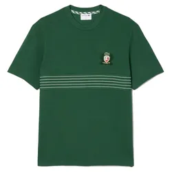 Áo Thun Nam Lacoste Men's TShirt Piqué Material Embroidered Badge TH0025 10 132 Màu Xanh Lá Size 2