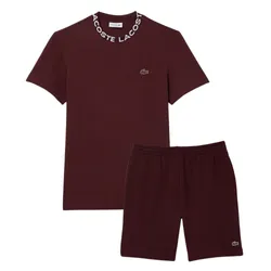 Bộ Quần Áo Nam Lacoste Jacquard Piqué TH0799 10 BZD/GH9627 51 BZD Màu Đỏ Size 3