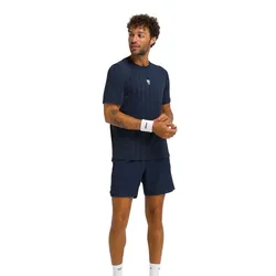 Bộ Quần Áo Nam Wilson Game Point Seamless Tee Màu Xanh Navy Size M (Form Âu)
