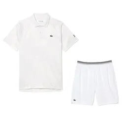 Bộ Thể Thao Nam Lacoste x Novak Djokovic Fan Version Màu Trắng Size 5