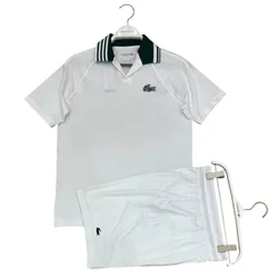 Bộ Thể Thao Tennis/ Pickleball Nam Lacoste Daniil Medvedev Men’s Sport Shirt Màu Trắng