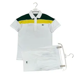 Bộ Thể Thao Tennis/ Pickleball Nam Lacoste Shorts Thermo Regulating Sport Regular Màu Trắng Xanh