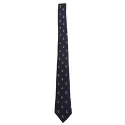 Cà Vạt Gucci Men's Silk Tie Navy Multi 6240544E002 Màu Xanh Navy