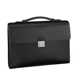 Cặp Nam Montblanc Catal Single Compartment Sartorial Tobacco 124074 Màu Đen
