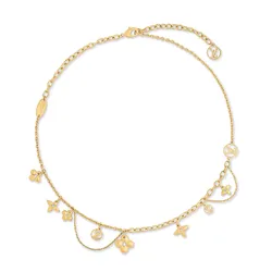 Dây Chuyền Nữ Louis Vuitton LV Blooming Supple Necklace M90736 Màu Vàng Gold