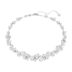 Dây Chuyền Nữ Swarovski Constella Necklace Round Cut, White, Rhodium Plated 5722472 Màu Bạc