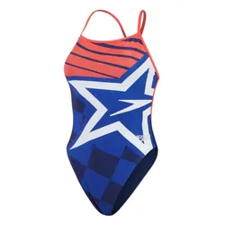 Đồ Bơi Một Mảnh Nữ Speedo Placement Digital Vback One Piece - Blue Màu Xanh Blue Size M