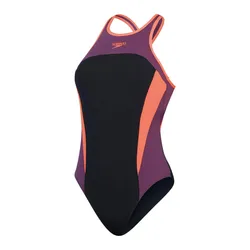 Đồ Bơi Nữ Speedo High Neck Splice X Back Swimsuit 8-00457717551 Màu Đen Size S