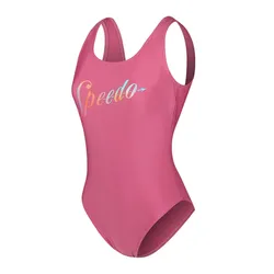 Đồ Bơi Nữ Speedo Logo Deep Back Printed 8-00407116651 Màu Hồng Size 2XS
