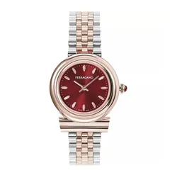 Đồng Hồ Nữ Salvatore Ferragamo Gancini Watch 28mm SFMV01323 Màu Đỏ