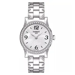Đồng Hồ Nữ Tissot Stylis T Diamond Watch 28mm T028.210.11.117.00 Màu Bạc