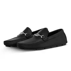 Giày Lười Nam Louis Vuitton LV Driver Moccasin 1ADDU2 Màu Đen Size 6