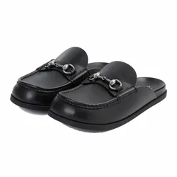 Giày Sục Nam Gucci Horsebit Mules Black 791589-AAAZG-1000 Màu Đen Size 39