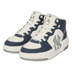 Giày Thể Thao MLB Chunky Liner High New York 3ASXCB12N-50NYD Màu Xanh Blue - Trắng Size 36.5