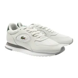 Giày Thể Thao Nam Lacoste Men's Linetrack Sneakers 746SMA0012 WG1 Màu Trắng Size 39.5