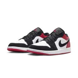 Giày Sneaker Nike Air Jordan 1 Low Black Toe 2025 IB8971-106 Màu Đỏ Đen Size 40