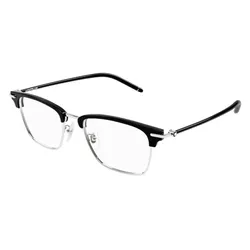Gọng Kính Nam Montblanc MB0409O 001 Màu Đen Bạc