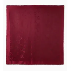 Khăn Quàng Cổ Gucci Scarf In GG Jacquard Màu Đỏ
