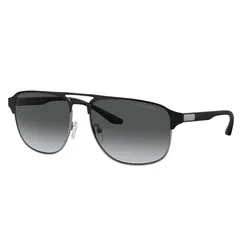 Kính Mát Nam Emporio Armani Matte Gunmetal/Black Metal Frame 0EA2144 33651 Màu Xám Đen