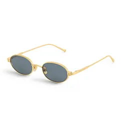 Kính Mát Nam Louis Vuitton LV Pure Low Oval Sunglasses Z2741U Màu Xám Vàng
