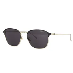 Kính Mát Nam Montblanc Grey Square Men's Sunglasses MB0189S 004 54 Màu Đen Xám