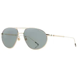 Kính Mát Nam Montblanc Meisterstuck Geometry Green Pilot Men's Sunglasses 126927 Màu Xanh Nhạt