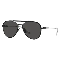 Kính Mát Nam Prada Fashion 57mm Matte Black Sunglasses PR-54ZS-1BO5S0 Màu Đen Xám