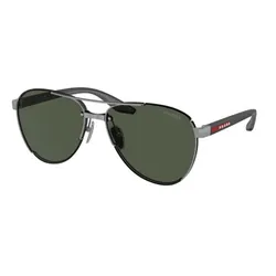 Kính Mát Nam Prada Linea Rossa Sunglasses Light Green Tuning PS51YS 5AV50F 61 Màu Xanh Xám