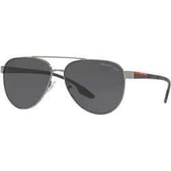 Kính Mát Nam Prada Prada Linea Rossa Polarized Aviator Sunglasses PS54TS-5AV5Z1-61 Màu Xám