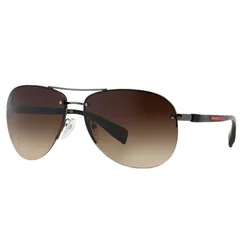 Kính Mát Nam Prada Sunglasses PS56MS 5AV6S1 62 Màu Nâu Đen