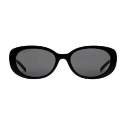 Kính Mát Nữ Gucci Special Fit Oval Sunglasses ‎GG1684SA 0012 Màu Đen Xám