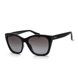 Kính Mát Nữ Salvatore Ferragamo Cat Eye Sunglasses SF957S 001 Màu Xám/Đen