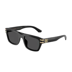Kính Mát Unisex Dolce & Gabbana D&G Logo Gold DG4496 501/87 Sunglasses Màu Đen