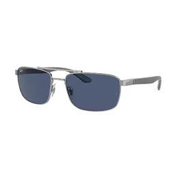 Kính Mát Unisex Rayban Sunglasses 0RB3737 004/8060 Màu Xanh/Ghi