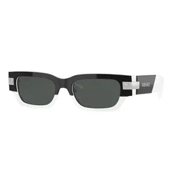 Kính Mát Versace Top Black/White Sunglasses VE 4465 545987 Màu Đen - Bạc