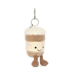 Móc Khóa Jellycat Amuseables Coffee-To-Go Màu Kem Nâu