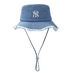 Mũ MLB Colored Denim Safari Bucket Hat New York Yankees 3AHTD025N-50BLL Màu Xanh Blue
