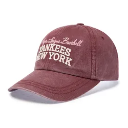 Mũ MLB Vintage Color Washed Unstructured New York Yankees 3ACPV185N-50WID Màu Đỏ Thẫm